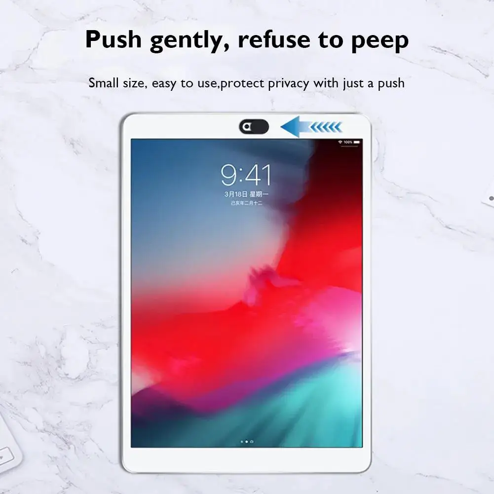 10/20 قطعة غطاء كاميرا الويب مصراع المنزلق الخصوصية الغطاء الواقي لباد اللوحي كاميرا الويب الكمبيوتر المحمول الهاتف المحمول عدسة الكاميرا ملصق