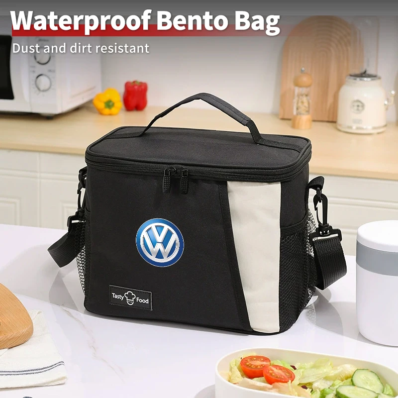 

Thickened Bento Bag Large Capacity Portable Waterproof Bag Outdoor For Volkswagen VW Scirocco Jetta Beetle Golf Passat Polo