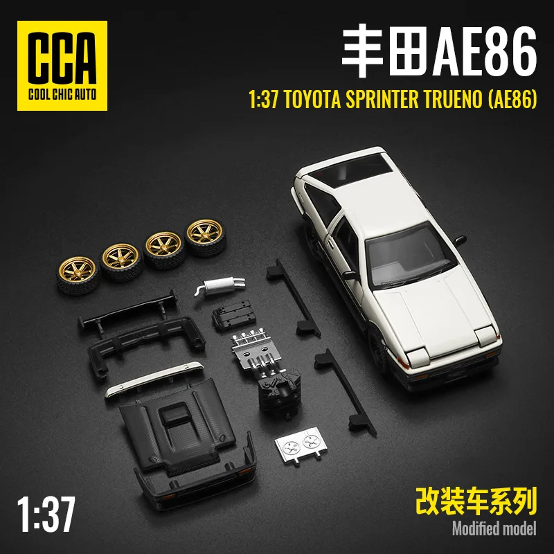 

1:37 Scale Modified AE86 Diecast Vehicle Model Classic Tofu Car Open Doors Retro Collection Gift For Car Lovers