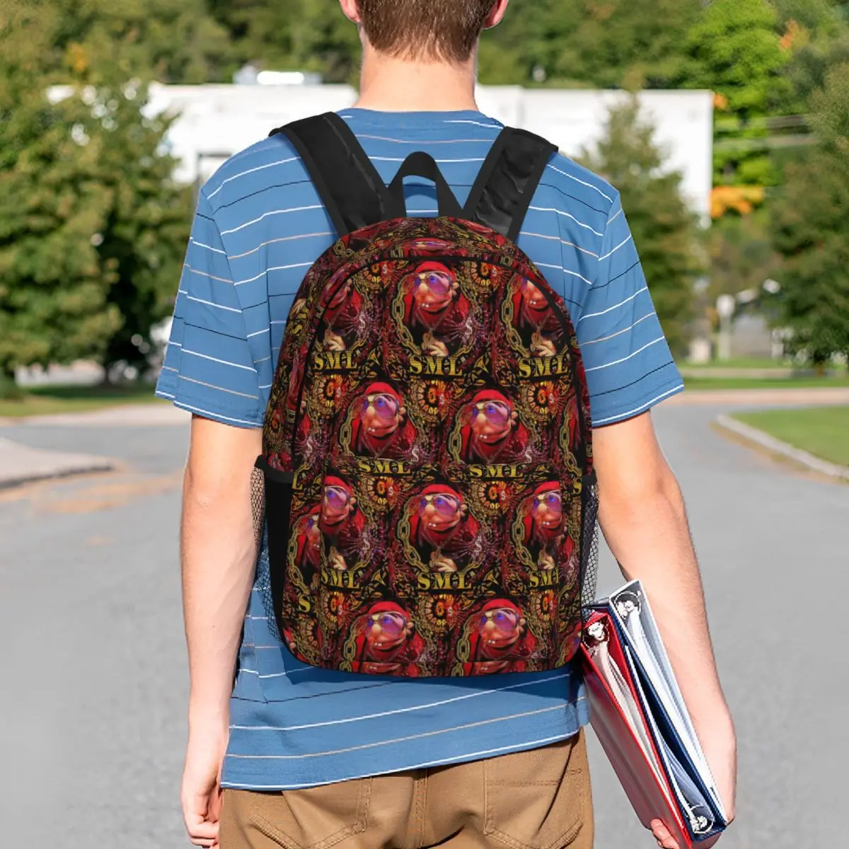 Sml Jeffy Rapper V3 Backpack Student BookBag Boys Girls School Bag Laptop Shoulder Bags