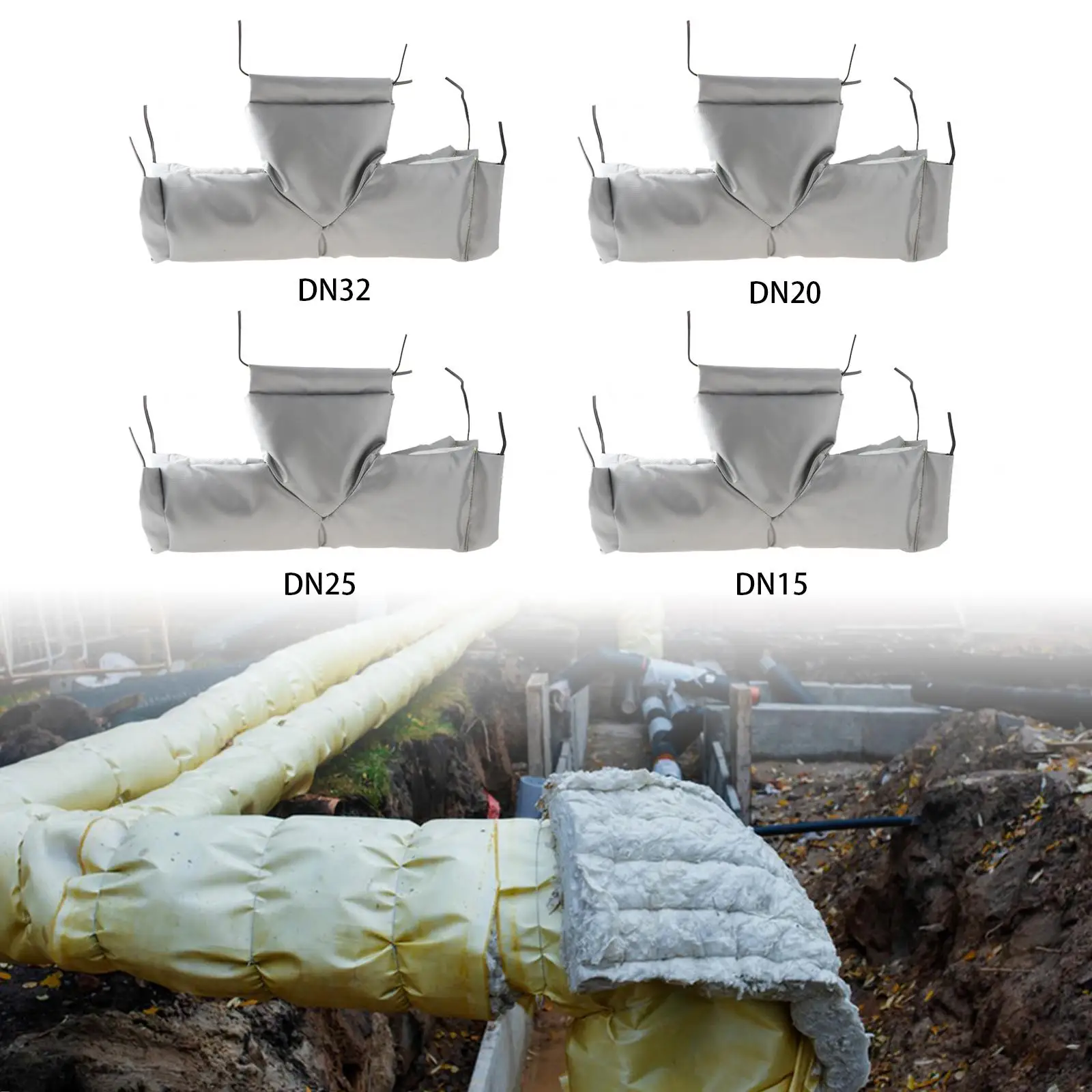 غطاء مانع التدفق الخلفي، حقيبة معزولة، غطاء عازل 3 طرق، قابل للإزالة