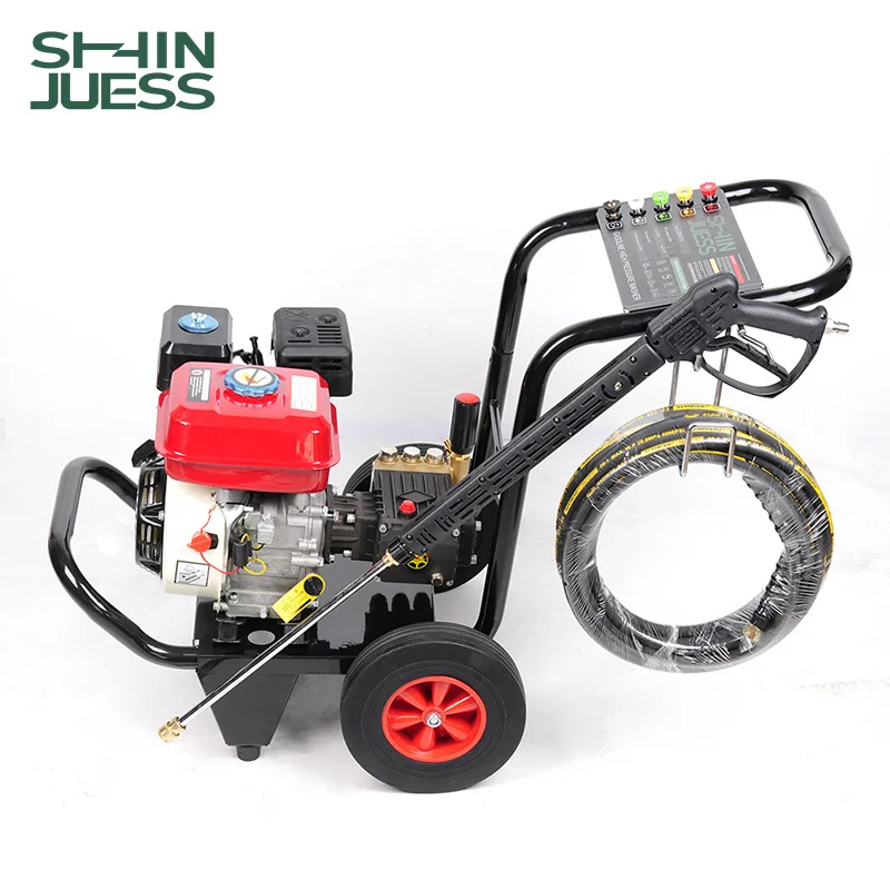 Cart-type gasoline pressure washers, outdoor mobile car washers, commercial industrial cleaning equipment