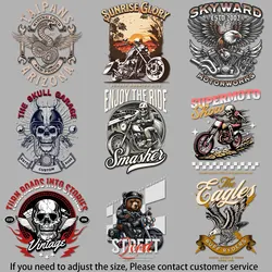 Rijden - thema Grafisch Vintage - stijl Design Road - verhaal Motief Opstrijkpatronen voor kleding Perfect voor doe-het-zelfgeschenken