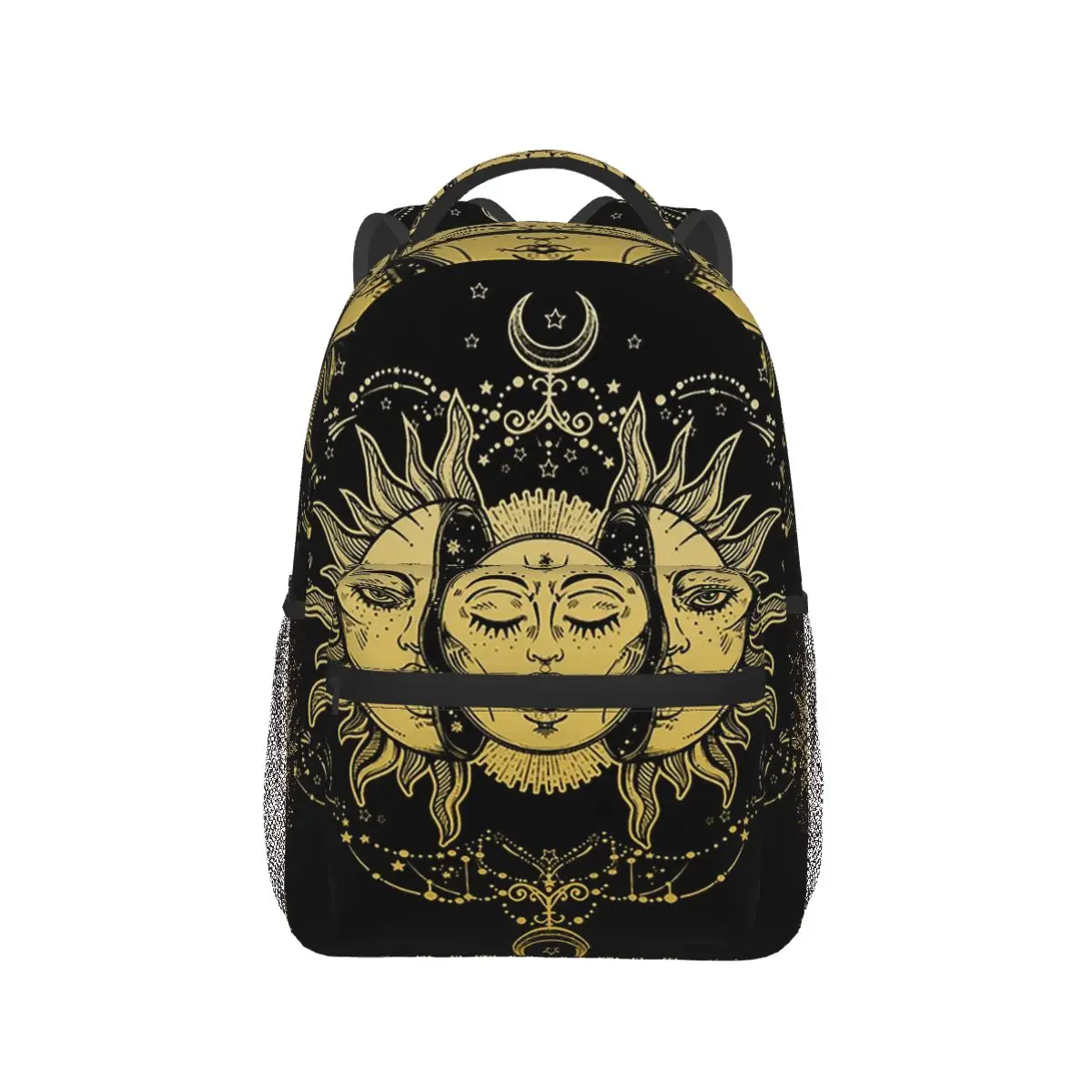 Gothic Moon And Sun Backpack Hot Sale Daypack Large Capacity Children BookBag School Bag Shoulder Bags for Men Women