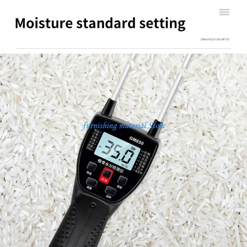 

Y5GD Variety Grains Moisture Tester Grains Meter Grains Humidity Meter Double Probes