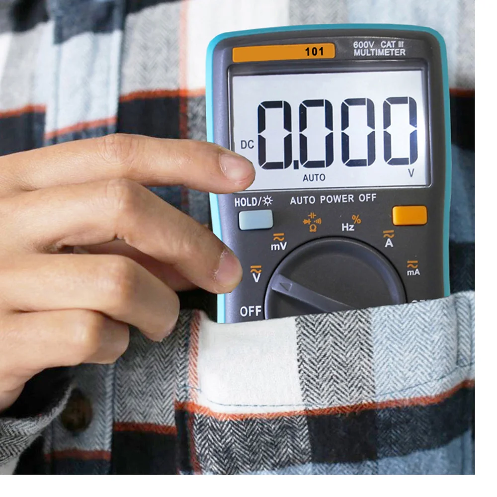 RICHMETERS RM102 True RMS Multifunctional LCD Digital Multimeter DMM DC AC Voltage Current Resistance