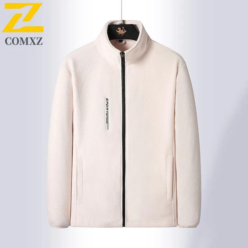

COMXZ Men Jacket Casual Commute Office Thickened Warm Motorcycle Jacket Leisure Daily Style Lightweight Winter New Men Clothing