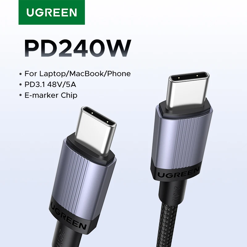 USB C to USB-C Fast Charging Cable 100W