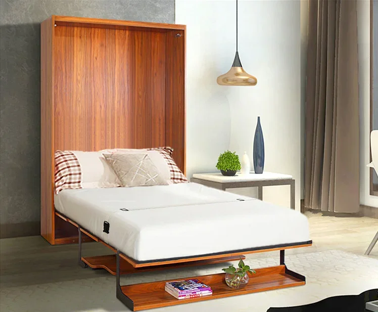 

A Wholesale Multifunctional Queen Murphy Folding Bed Metal Frame Wall Bed with Desk