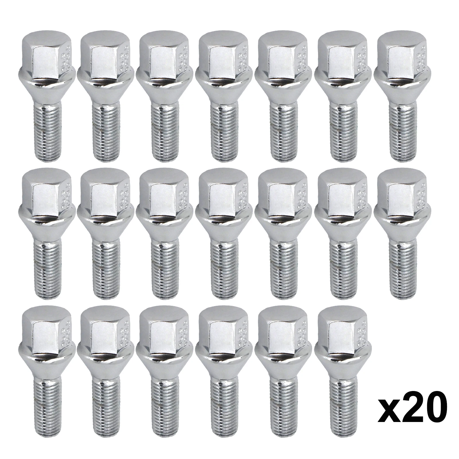 20x Alloy Car Accessories Wheel Bolt Lug Nut Stud M12x1.5x26 17mm Hex For BMW 3-Series E21 E30 E36 E46 E90 E91 E92 E93 1975-2012