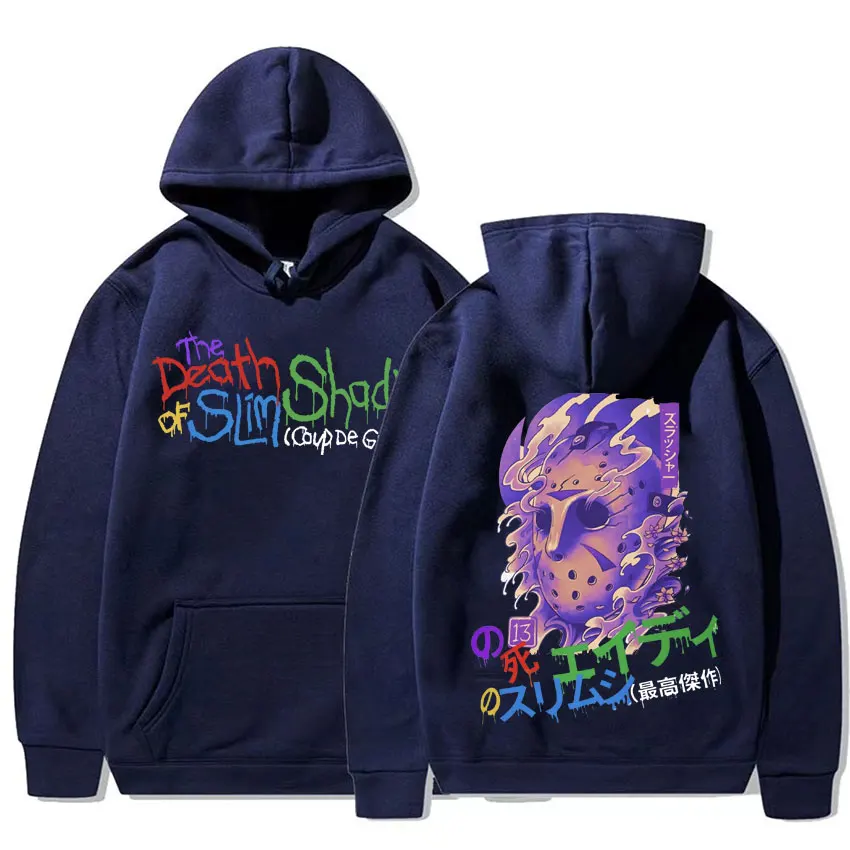 Death of Slim Shady Hoodies Japanese Style Eminem Hip Hop Rap Hoodie Men Women Vintage Gothic Sweatshirt Y2k Harajuku Streetwear