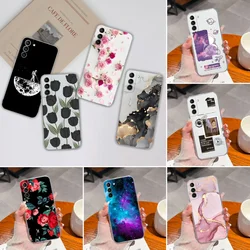 For Samsung S21 FE Plus Ultra Phone Case Ink Painting Soft TPU Clear Silicone Anti Drop Back Cover For Galaxy S 21 Funda Bumper