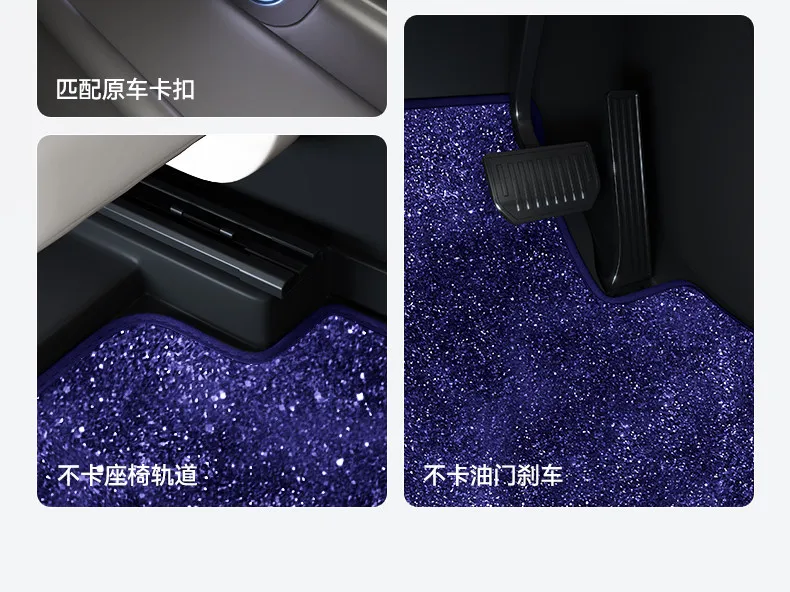 Car Floor Mats Starry Sky Carpet Single Layer Foot Pad Modification For Lynk & Co 900 Z20 01/02/03/05/06/07/08/09/10 EMP/Z10 detail image 17