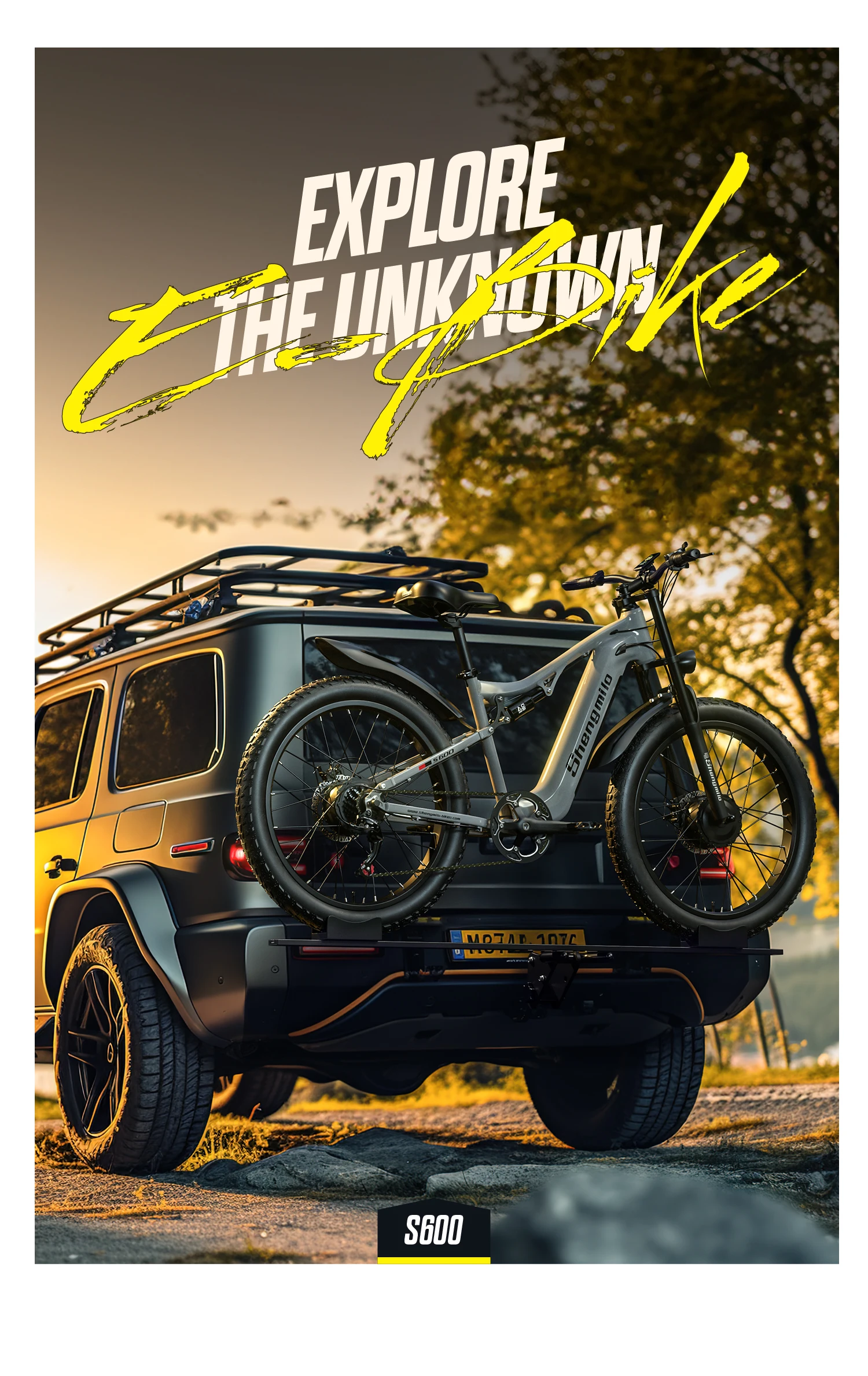 Shengmilo S600 Erwachsenen-Elektrofahrrad Herren E-Mountainbike 48V840WH Akku 26' Fatbike Elektrofahrrad – Detail 8