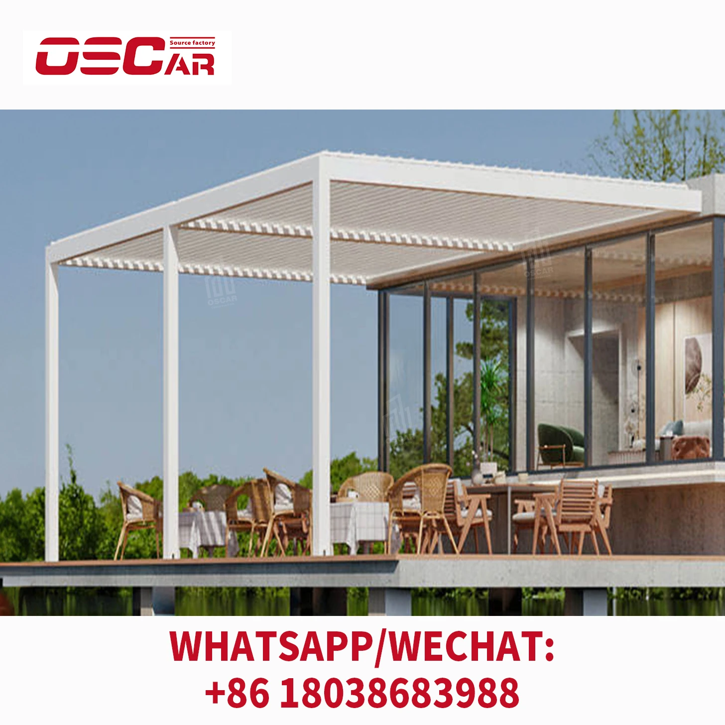 Cafe Prefabricated Winter Garden Patio Enclosure Modern Glass House Free Standing 3 4 Seasons Sun Room Aluminum Sunroom