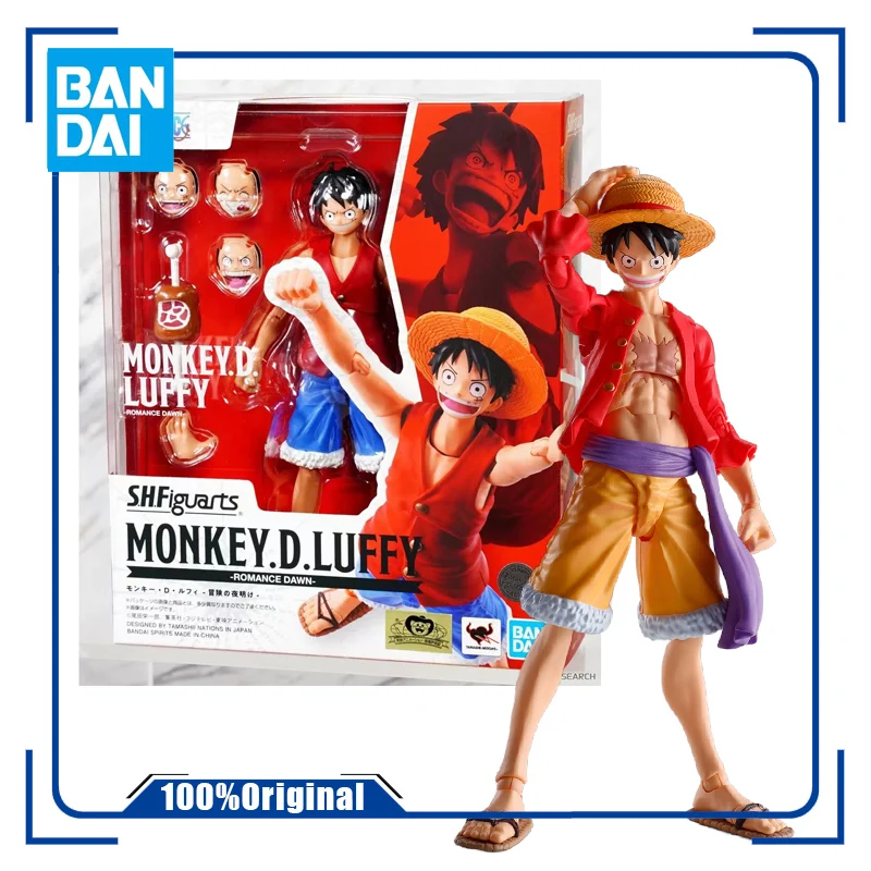 

In Stock Genuine Bandai OriginalSHF Monchi D Luffy Dawn of Adventure.ver Anime Action Figures Assembly Toys Gift Collection Mode