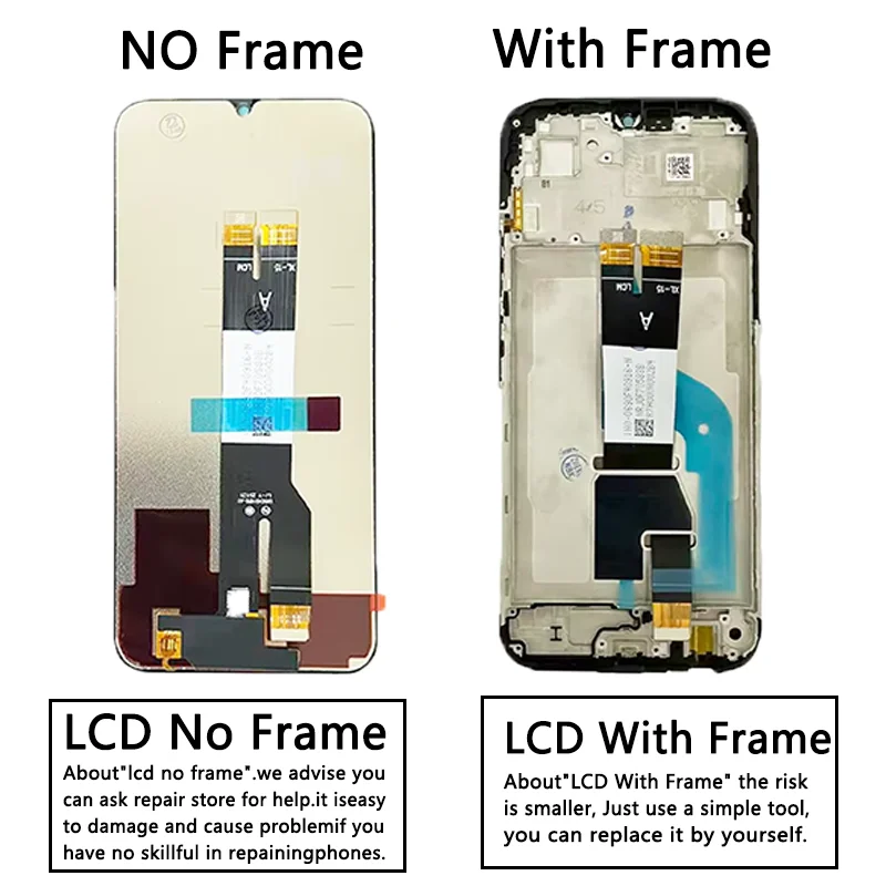 Poco C85 Display Screen With Frame For Xiaomi Poco C85 4G LCD
