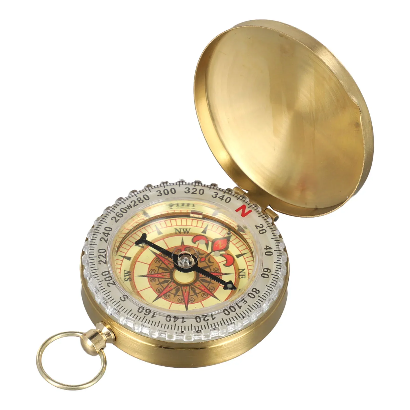 

Hiking Brass For Compass With Luminous Feature For Outdoor Navigation Compact And Portable Design For Adventurers