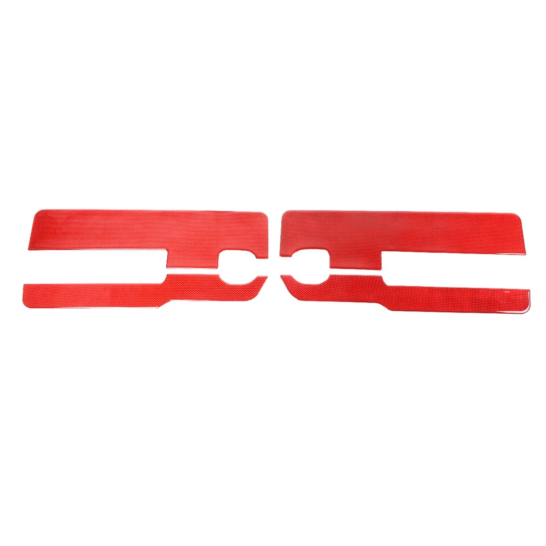 

Car Door Inner Side Decoration Cover Trim Stickers for Suzuki Jimny 2019 2020 2021 2022 Accessories , Red Carbon Fiber