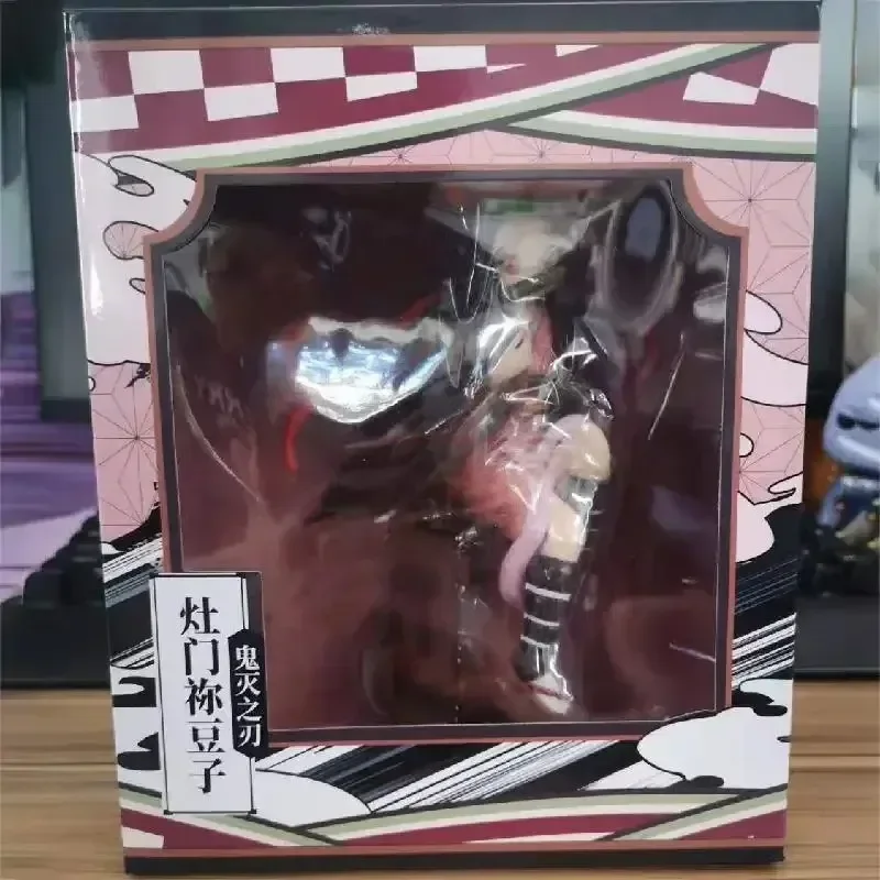 17cm Anime Action Figure Demon Slayer Blade Kamado Nezuko Backpack Manga Statue Kimetsu No Yaiba  Collectible Model Doll Toys