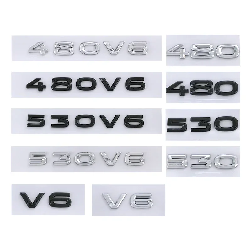 

ABS Auto Body Side Sticker Kofferbak Badge Emblem for Volkswagen 480 530 V6 Golf Passat Jetta Touareg Bora Scirocco Kever