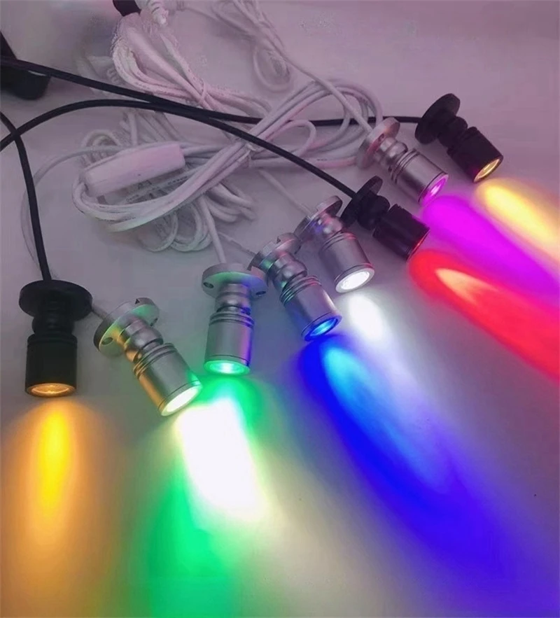 Mini USB angetrieben LED Schrank Scheinwerfer 1w/3w DC5V Schmuck Regal Lampe Zähler Schrank Vitrine Display Decken leuchten mit Schalter