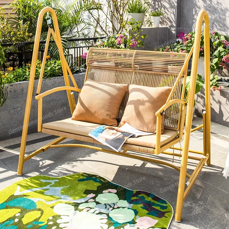 

Luxury Hanging Chair Patio Swings Rocking Retro Suspended Garden Patio Swings Terrace Loungers Outdoor Furniture Columpiar
