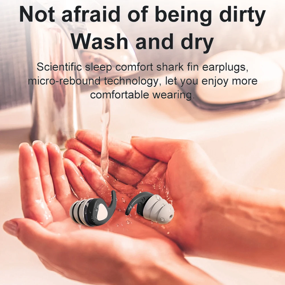 Kids Anti-Noise Ear Plugs Waterproof Silicone Children Ear Protector Reusable Hearing Protector for Pool Bath Showering Surfing