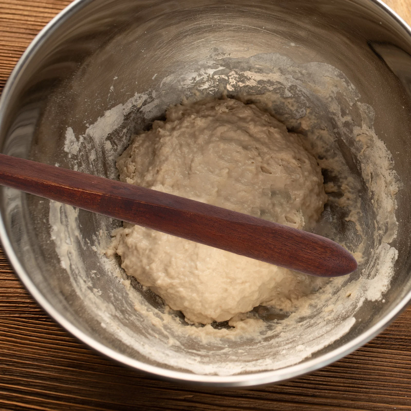 

Wooden Stirring Stick Natural Acacia Wood Dough Mixer Tool For Sourdough Bread Baking Kitchen Utensils Pastry Mixing