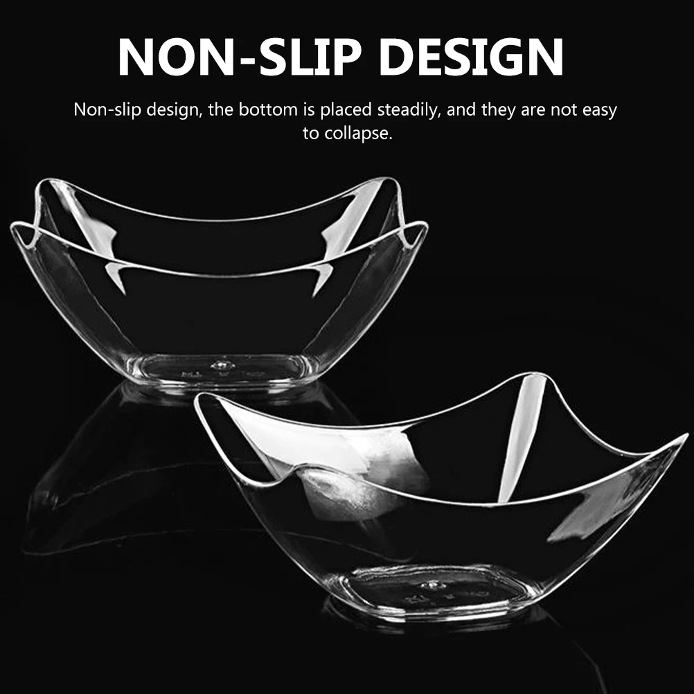 

48Pcs Transparent Dessert Bowls Multi-Function Ice Cream Fruit Bowls for Home Party Restaurant Dessert Bowl
