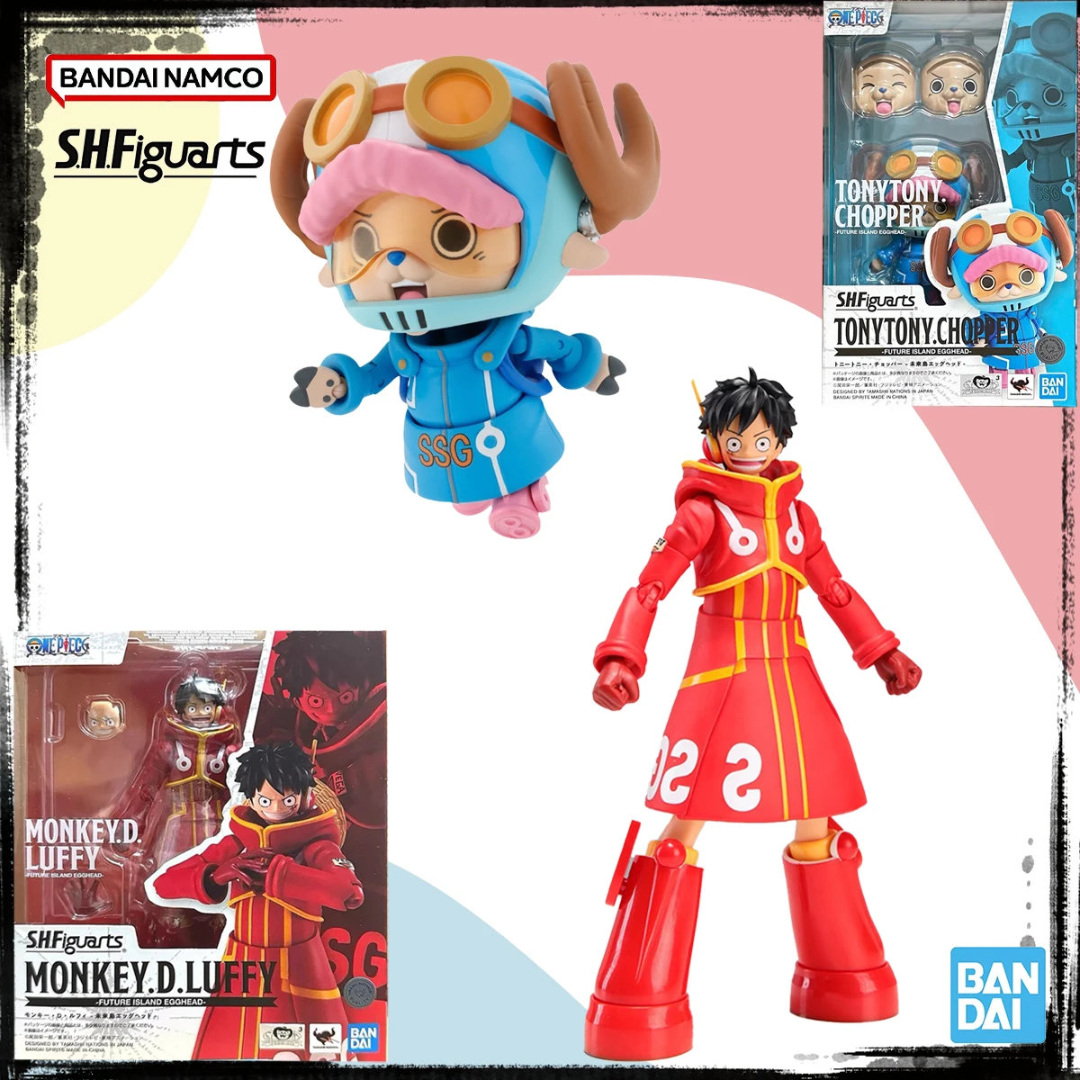 

Bandai Genuine Original SHF One Piece в наличии Аниме-фигурка FUTURE ISLAND EGGHEAD Luffy Chopper Фигурки Игрушка в подарок для ребенка