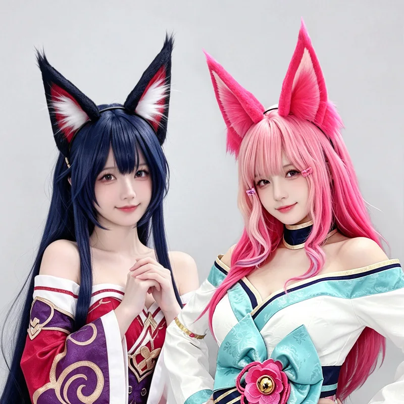 Faux Fur Fox Ears Headband Fluffy Beast Ear Hair Hoop Cosplay Halloween Carnival Party Costume Hair Accessories