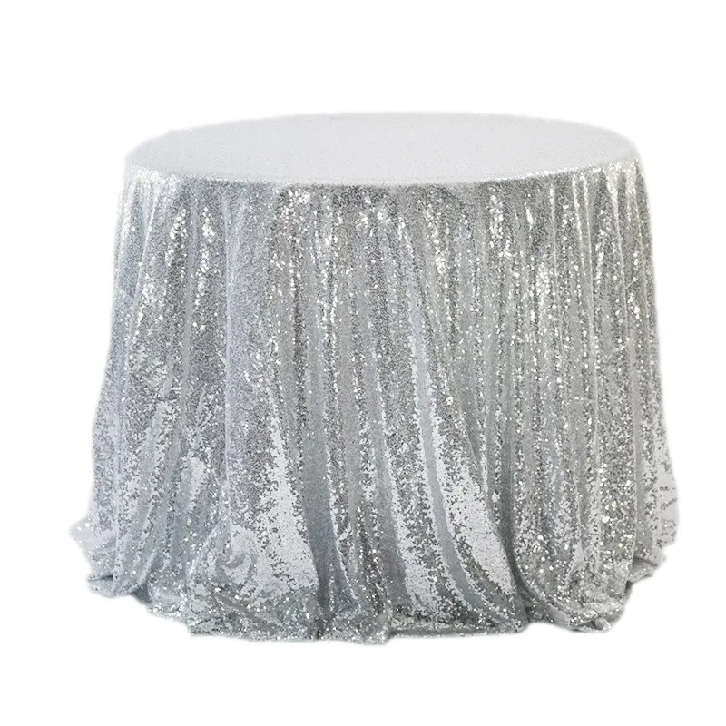 Round Sequin Tablecloth 23.6