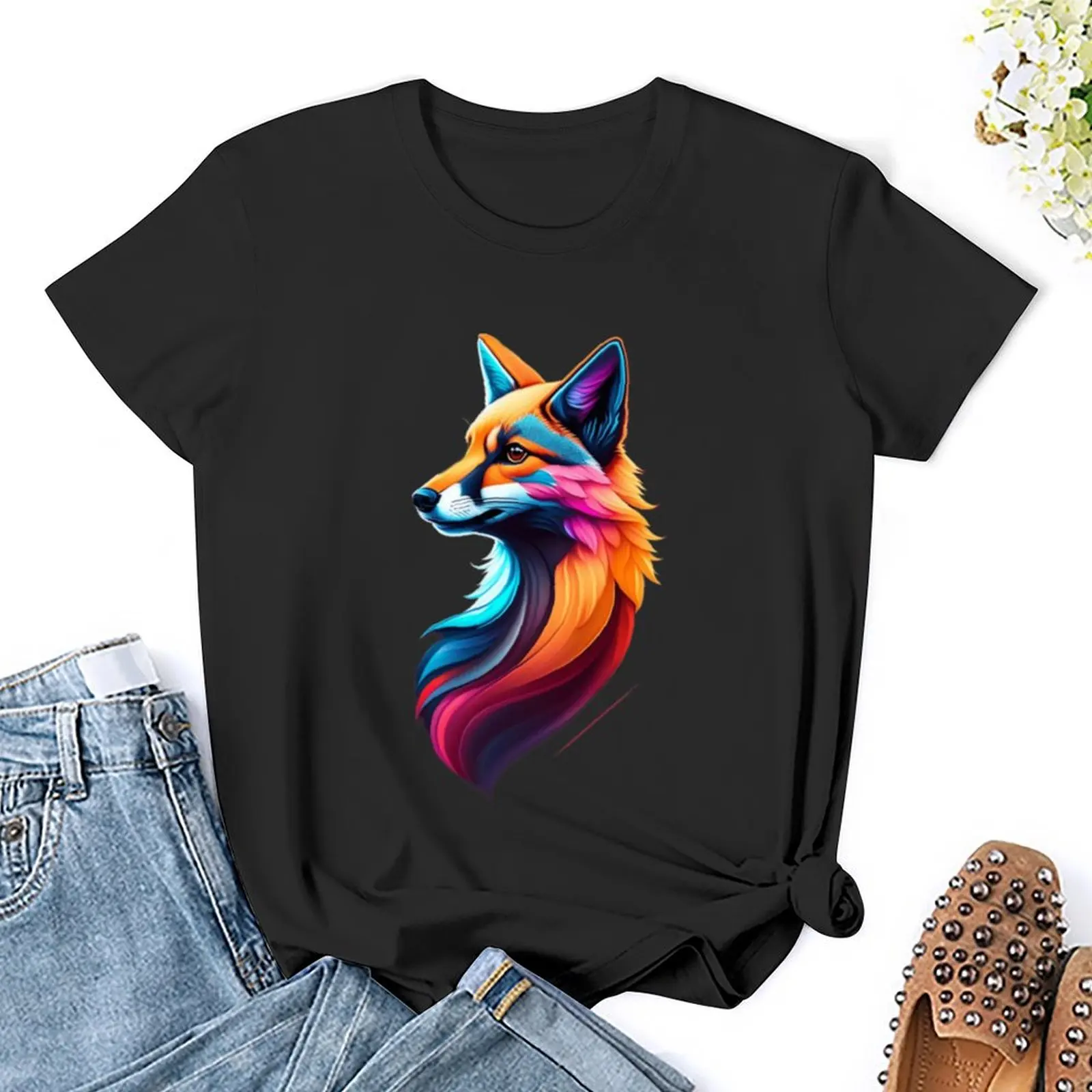 What Does The Fox Say T-Shirt new edition sublime Female clothing plus sizes Woman fashion