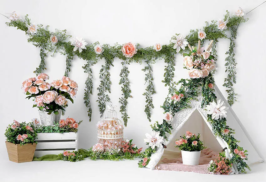 Mehofond Photography Background Hot Air Balloon Bohemian Theme Children Birthday Party Portrait Decoration Backdrop Photo Studio