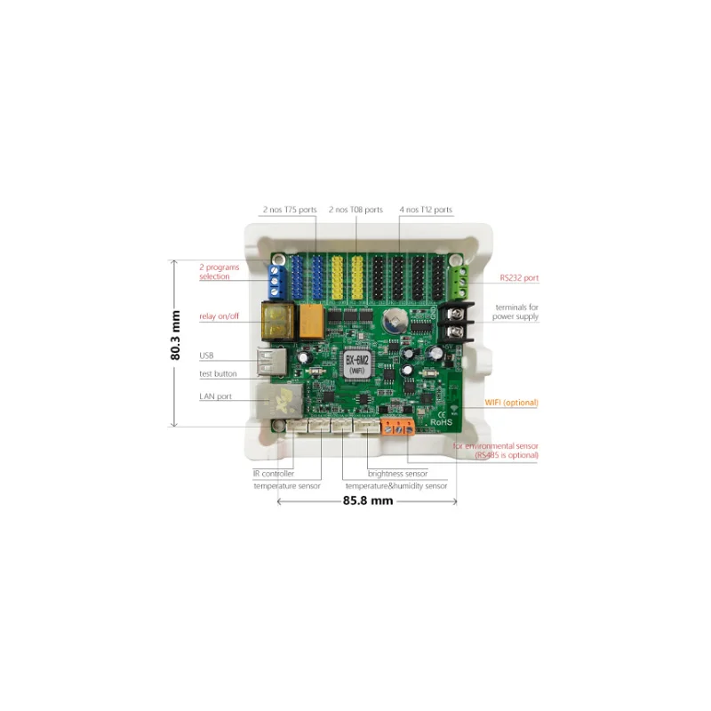 BX-6M2(E+RS232+RS485)LED display control card