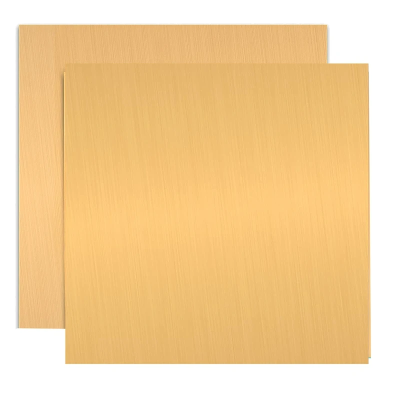 

2 Brass Sheets - 6Inch X 6Inch X 0.04Inch(18 Gauge), Brass Metal Sheet