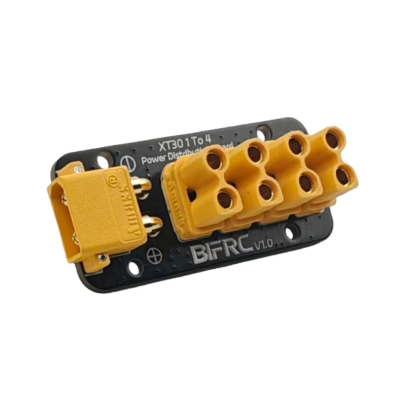1PCS 1 To 4 Channel Power Distribution Board W XT90/XT30 Connector 200A/30A DIY High-Current PDB for RC Model Car/Boat/Submarine