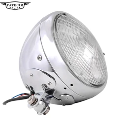 7'' Classic Custom Chrome Motorcycle Headlight For Harley