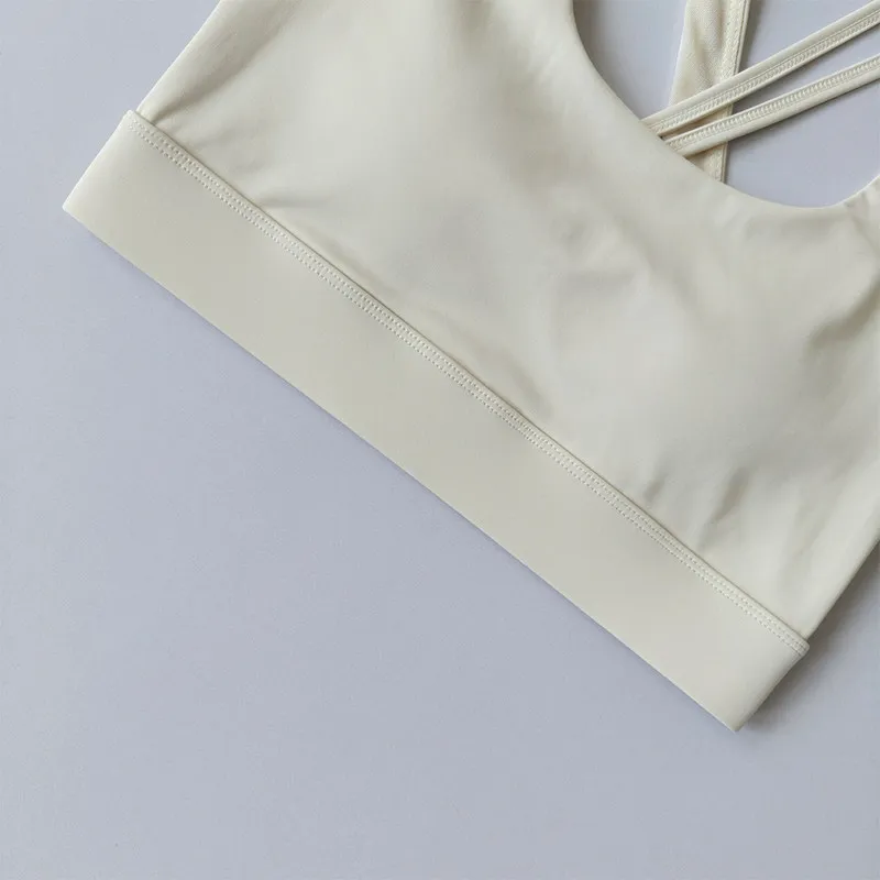 Neuer hochintensiver Cross-Back-Sport-BH, stoßfester All-in-One-Lauf- und Yoga-BH, schnelltrocknende Fitness-Bekleidung. – Detail 12