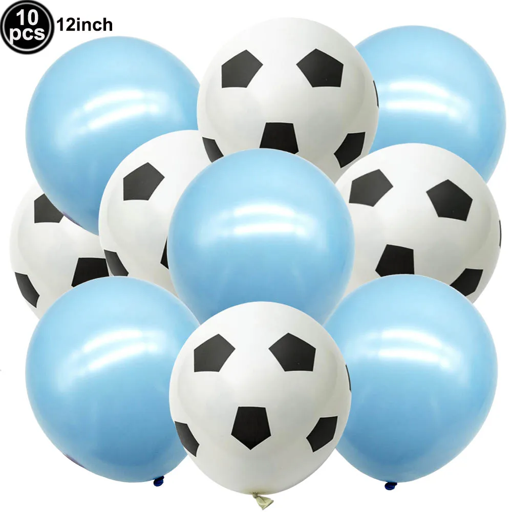 1set voetbalballonnen 12 inch voetbalballon groen confetti feest latex ballonnen baby shower jongen voetbal verjaardag feestartikelen