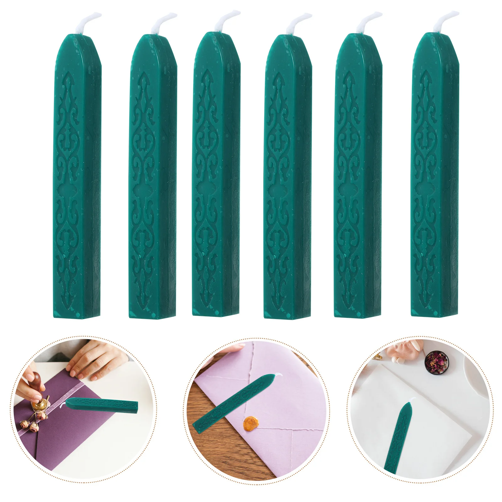 6 قطعة العصي الشمع الختم مع الفتائل النار مخطوطة ل ختم من الشمع ختم المغلف دعوات الزفاف Diy بها بنفسك الحرفية هدية #1