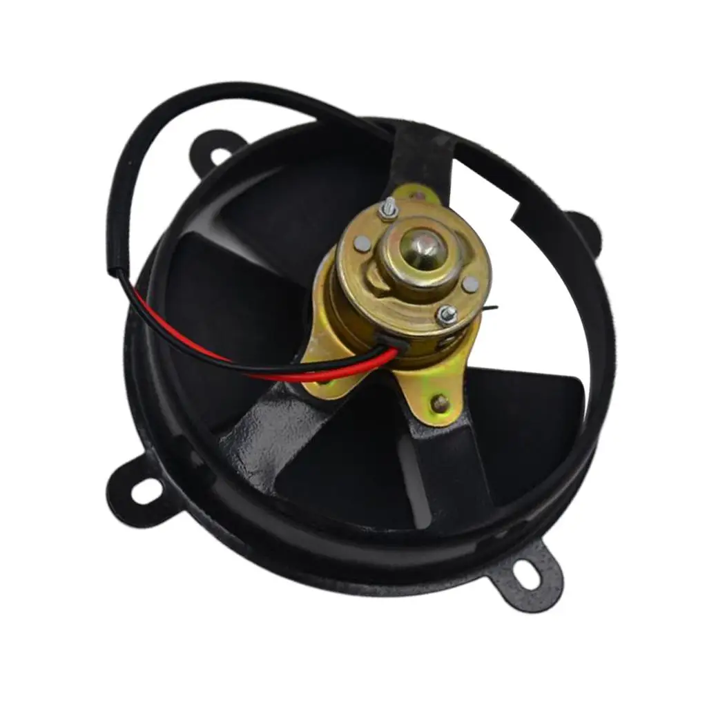 6in Black 5-blade Electric Radiator Cooling Fan for 150cc ATV DirtBike Buggy