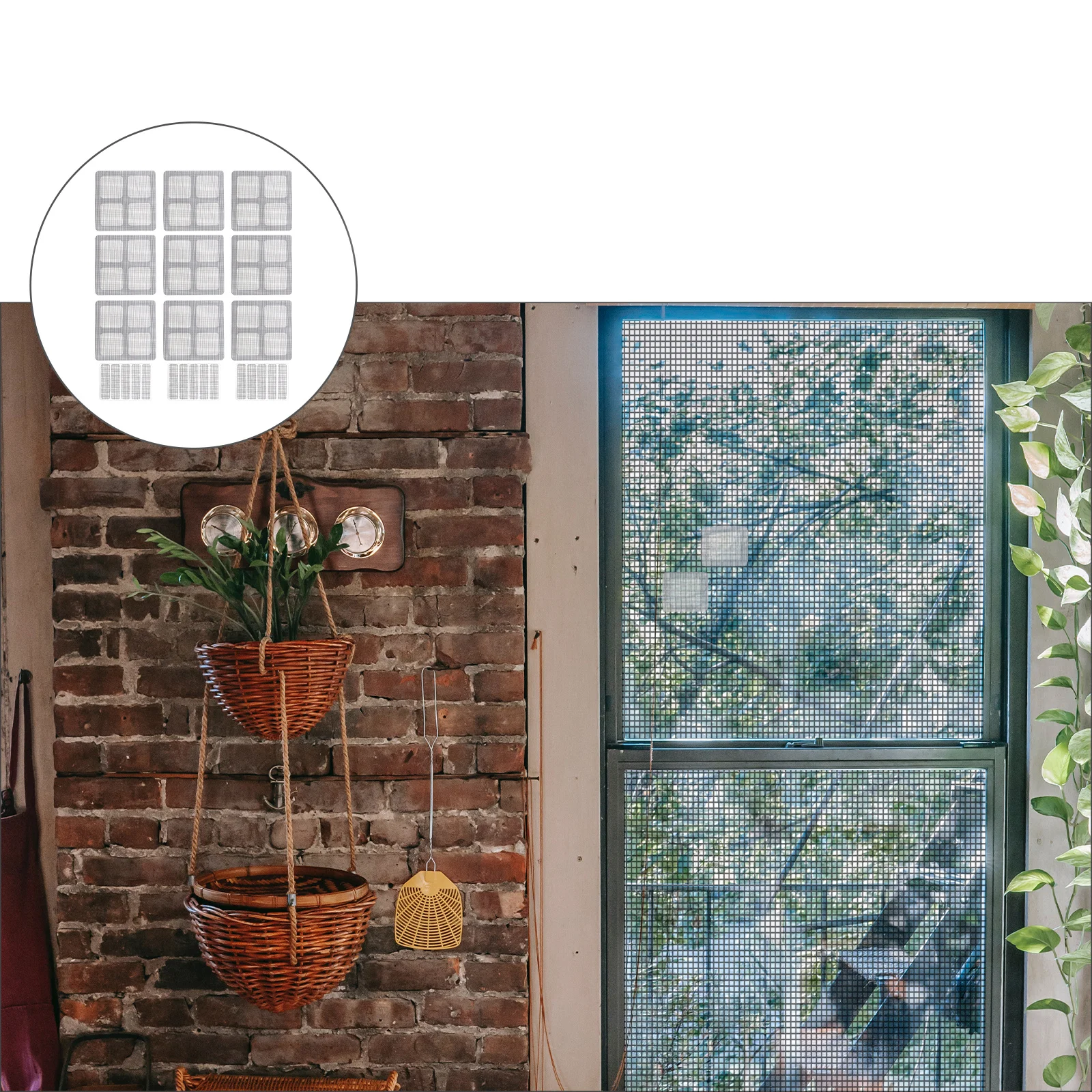 12 قطعة نافذة باب البعوض شاشة التصحيح لاصق إصلاح ملصق المحمولة دائم المعاوضة إبقاء العناكب دبابيس خارج #5