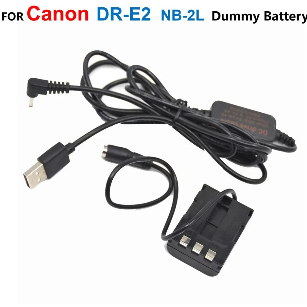 

CA-PS700 5V USB Power Charger Cable+DR-20 DR-700 DC Coupler NB-2L Fake Battery For Canon XT G7 G9 S45 S50 S60 S70 S80 350D 400D