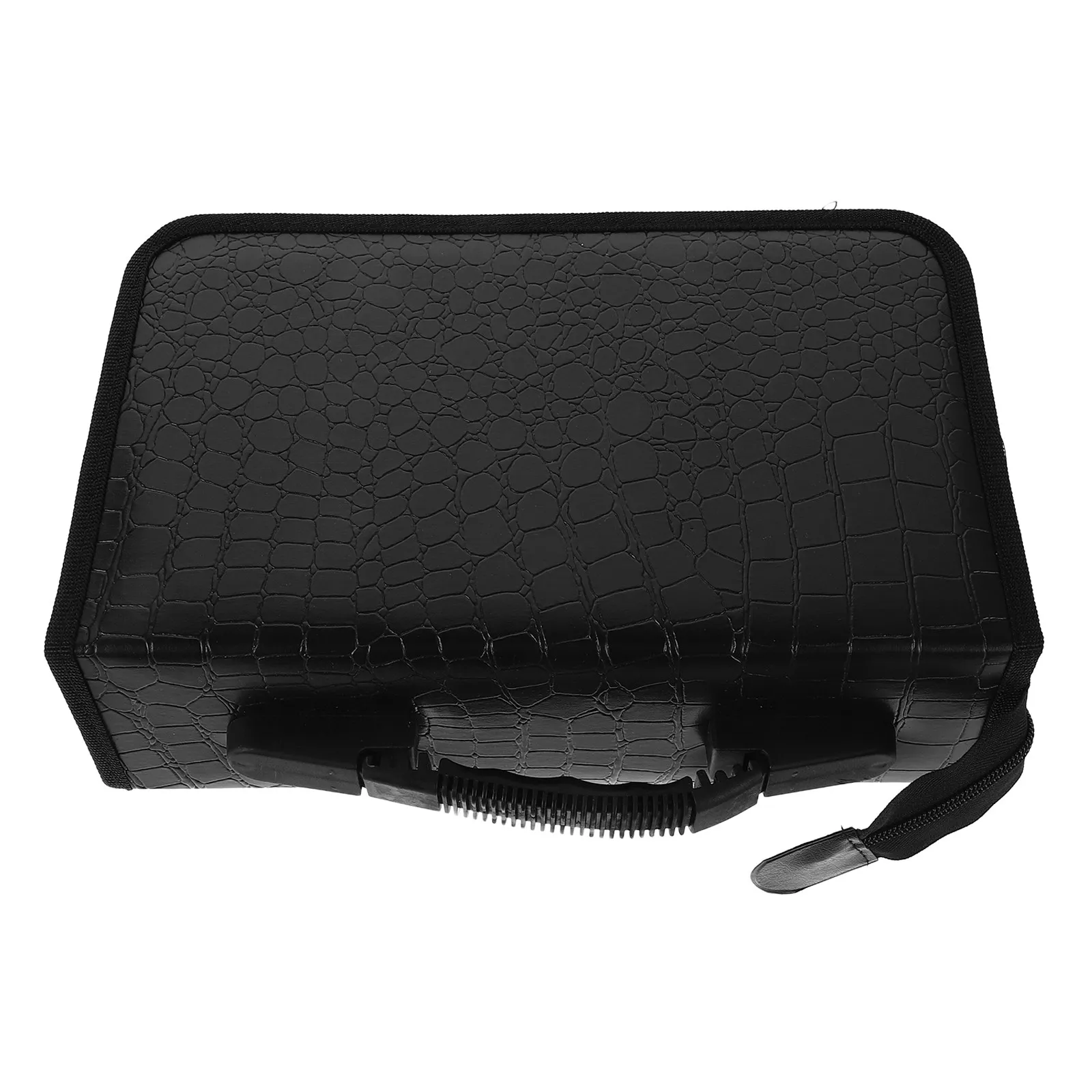 Large-Capacity Disc Storage Bag Cd Dvd Organizer Pouch Portable for Car Home Use Stylish Pattern Easy Carry Handle