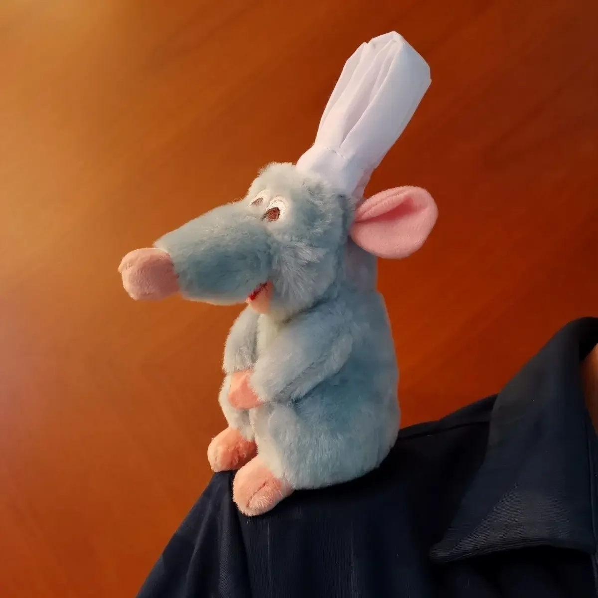 Ratatouille Mouse Remy Stuffed Animal Plush Shoulder Magnet Toy with Hairband Birthday Gift for Girls Boys Fans