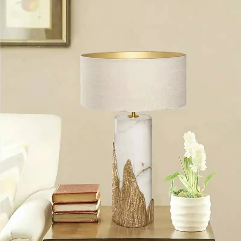 

Marble Desk Light Indoor Decor Dimmable Interior Lighting Living Room Reading Room Modern Marble Table Lamp