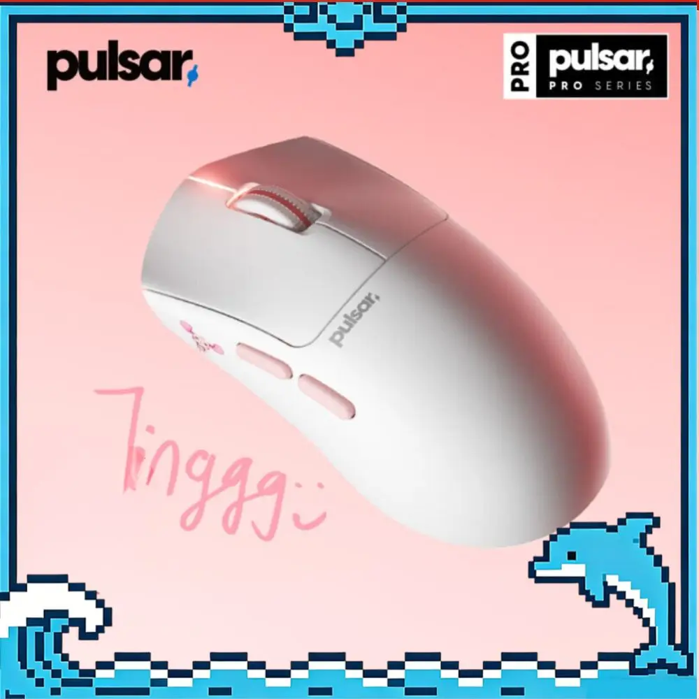 Pulsar Jinggg-X Pro Mouse Wireless Gaming Lightweight 8K Polling Rate Official Driver for CS2 VALORANT White E-sports Game Mouse