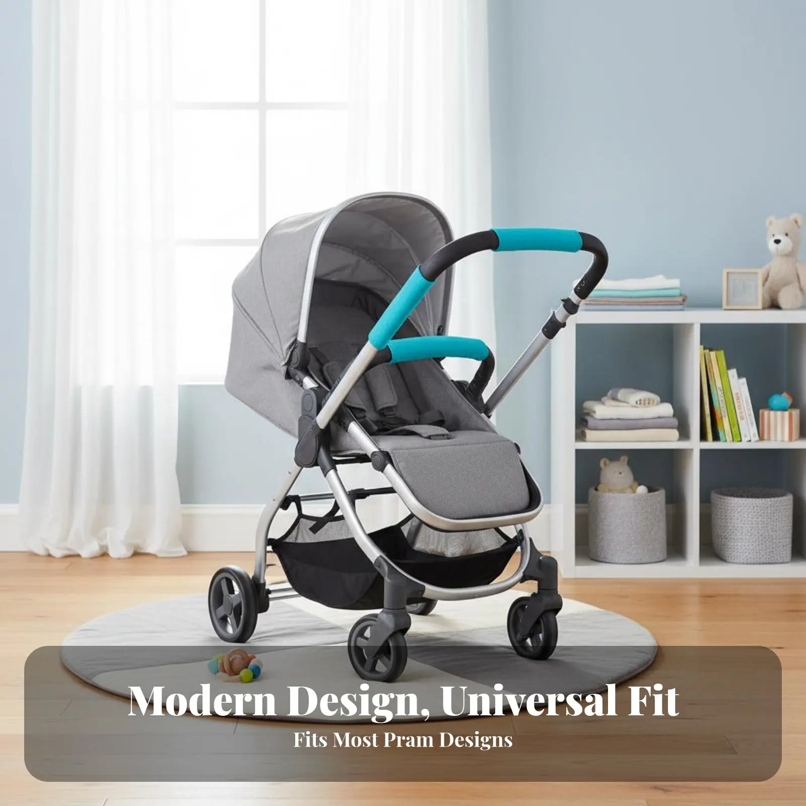 

Чехол для подлокотника детской коляски, легко чистится, защита для ручки детской коляски, мягкий и удобный чехол для ручки коляски.